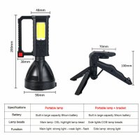 LED фенер със статив L-832 акумулаторен -USB- мощност - 10W, снимка 9 - Къмпинг осветление - 41411420