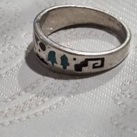 Винтидж сребърен пръстен , снимка 4 - Пръстени - 44500747