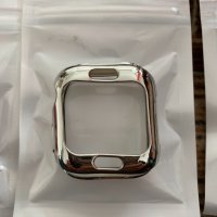 Kейс за Apple Watch, Нови -  силиконови, 2 бр - 1бр-41мм, цвят сребро и 1бр-40мм,цвят розов, снимка 3 - Смарт часовници - 41182616