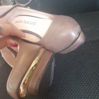 Като нови!Високи обувки 👡в кафяв цвят, снимка 6 - Дамски обувки на ток - 42310669