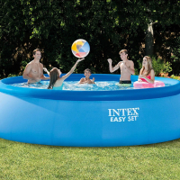 Надуваем басейн с филтрираща помпа EASY SET 457 х 107 см INTEX CROCOLAND, снимка 2 - Други стоки за дома - 44765771