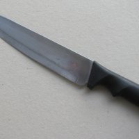Кухненски нож японски 34/4 см неръждаем, широк, остър връх, запазен, снимка 5 - Прибори за хранене, готвене и сервиране - 42451014
