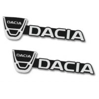 Нови алуминиеви емблеми ”DACIA” - 45 мм. / 8 мм., снимка 1 - Аксесоари и консумативи - 40054484