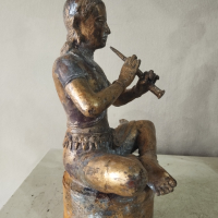 Стара антикварна статуетка, снимка 2 - Други ценни предмети - 44822074