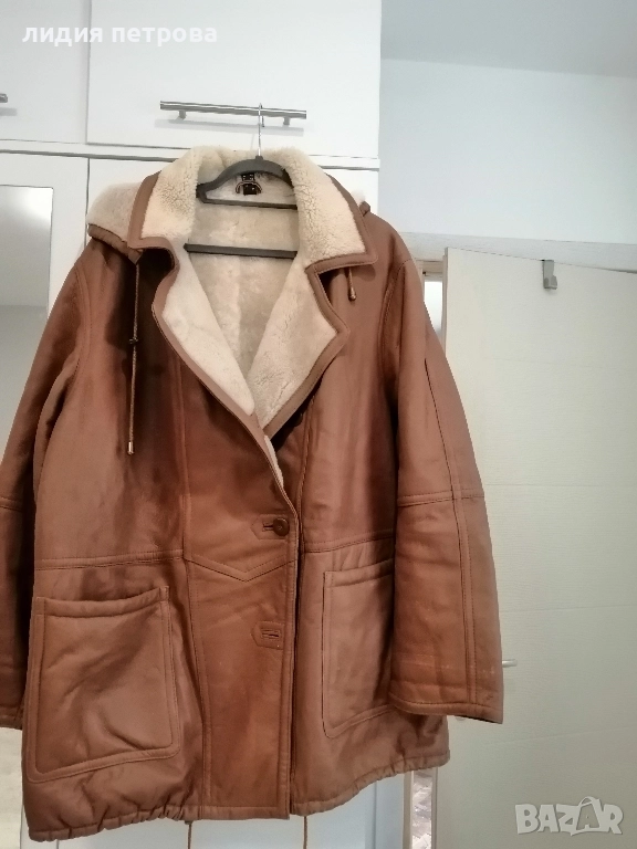 Дамска кожена шуба и ботиково палто. , снимка 1