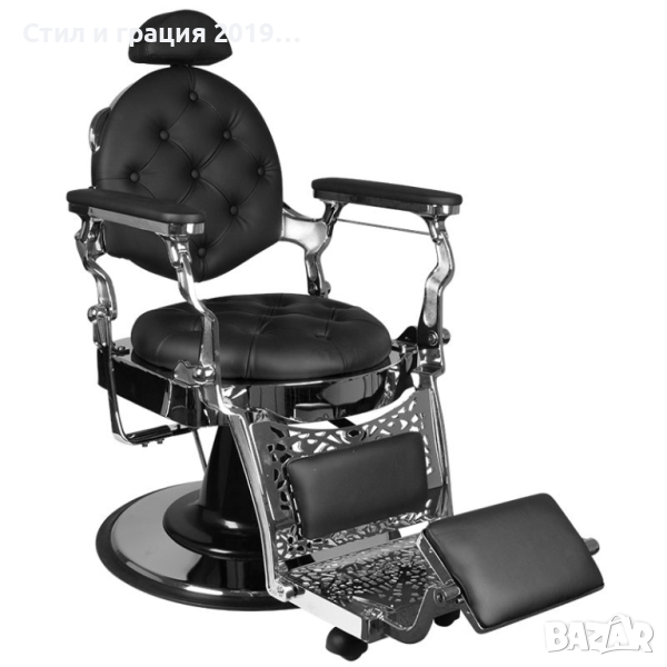 Бръснарски стол Giulio Silver, снимка 1