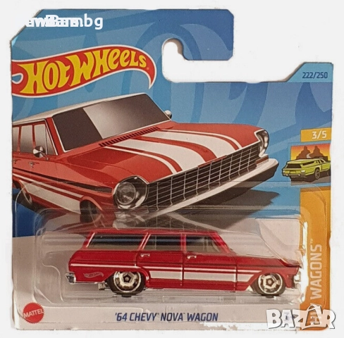 Колекционерска количка Hot Wheels 64 CHEVY NOVA WAGON, снимка 1