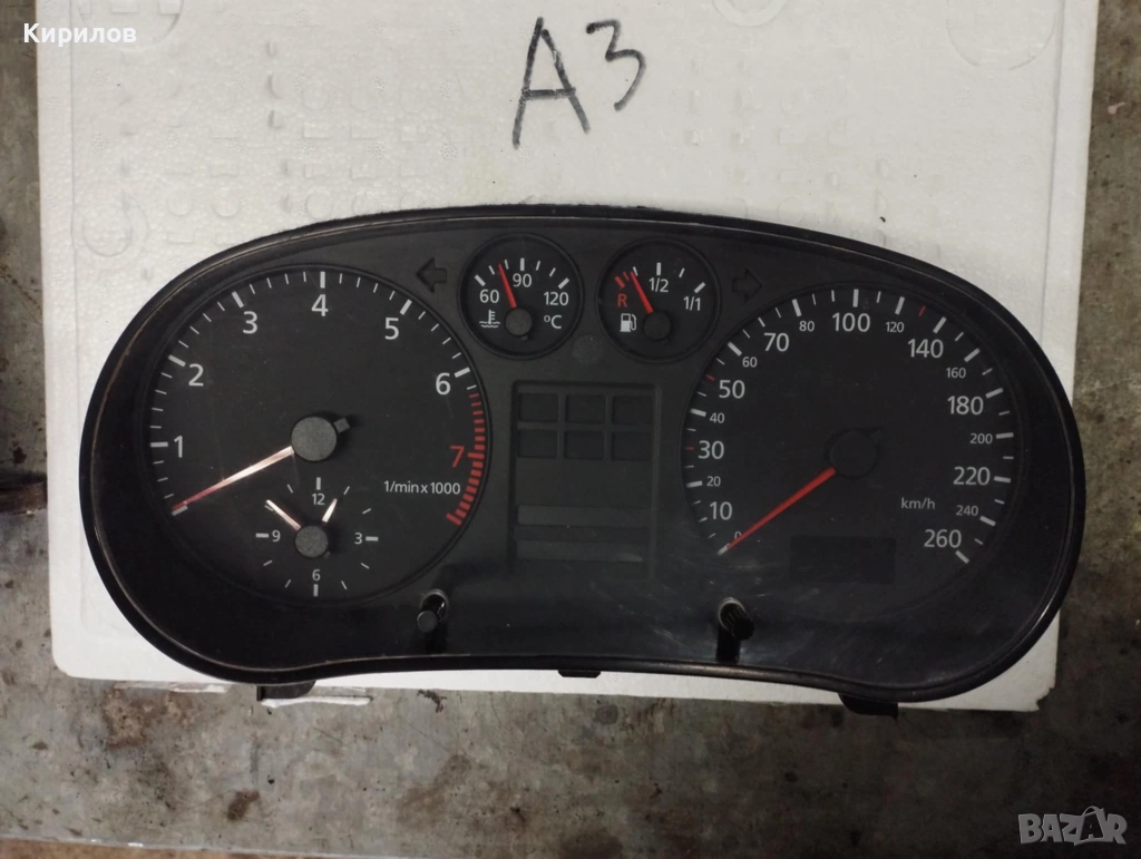 Табло Километраж за Audi A3 1.6, VDO 110.008.894/002, 8L0 919 860 Е Бензин, снимка 1