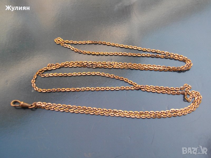 СТАР ПОЗЛАТЕН КЮСТЕК ЗА ДЖОБЕН ЧАСОВНИК, снимка 1