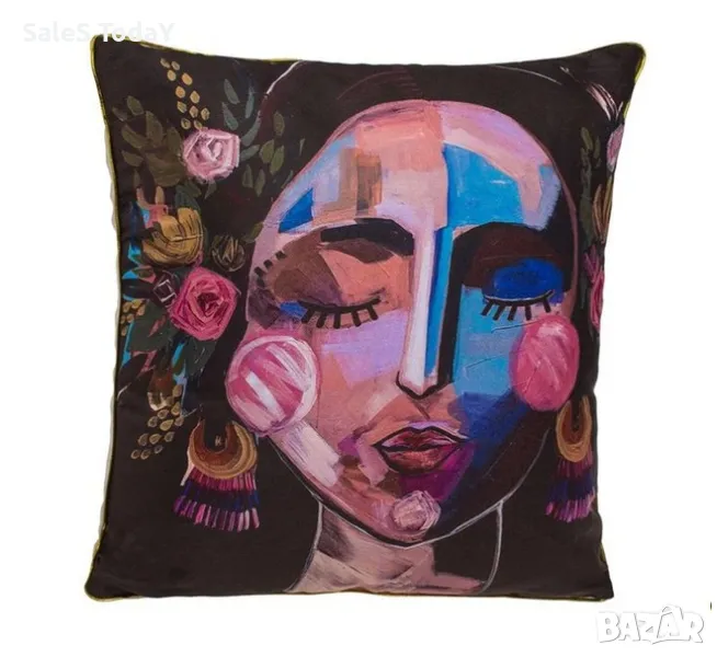 Възглавница за Диван, Декоративна, Жена, 45x45x10см, снимка 1
