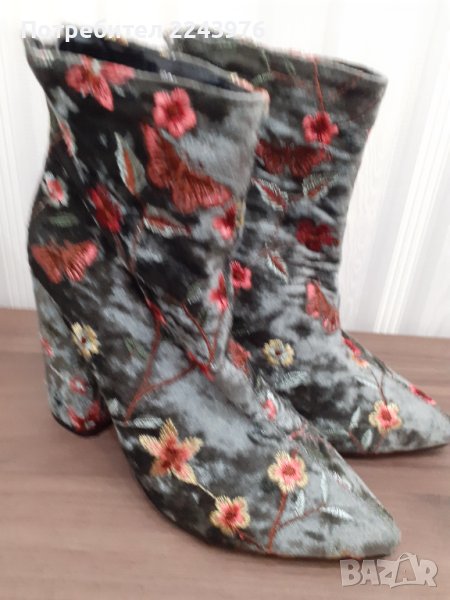 Дамски боти на висок ток, снимка 1