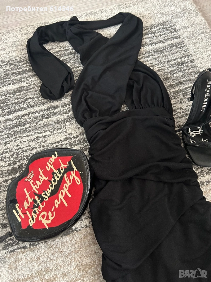 Черна рокля Zara, снимка 1