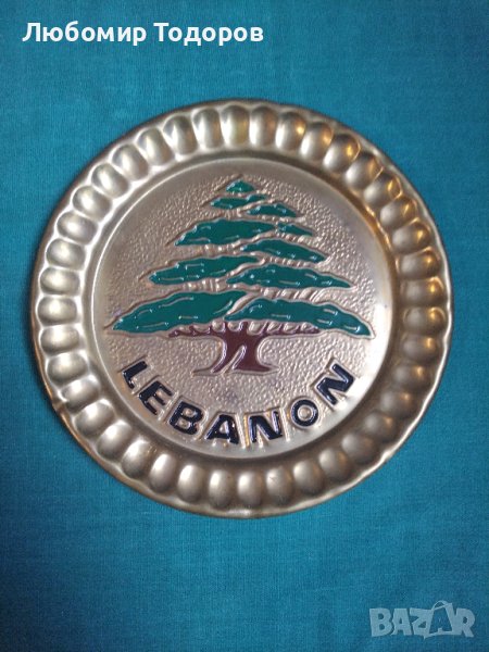 Бранзова чиния за стена, снимка 1