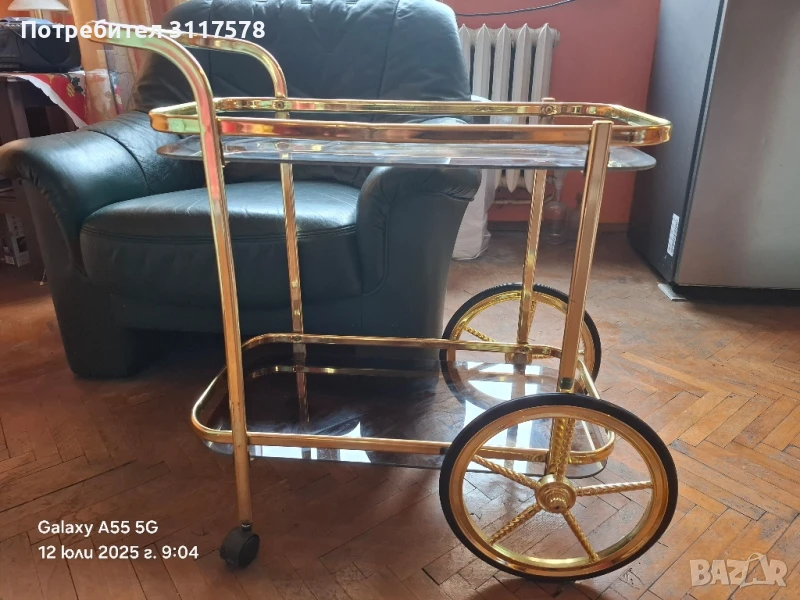 Барокова Отлична Количка за Сервиране, снимка 1