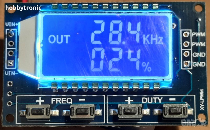 LCD генератор на правоъгълни импулси 1Hz-150KHz, снимка 1