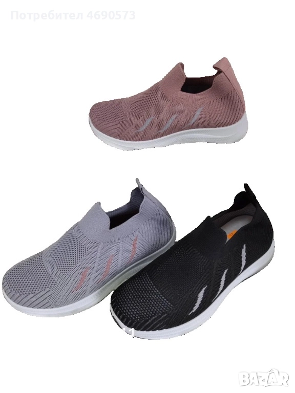 Леки и удобни дамски текстилни обувки, снимка 1