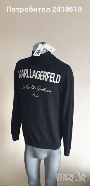 Karl Lagerfeld Merino / Wool /  Mens Size M НОВО! ОРИГИНАЛ! Мъжки Пуловер Поло!, снимка 1