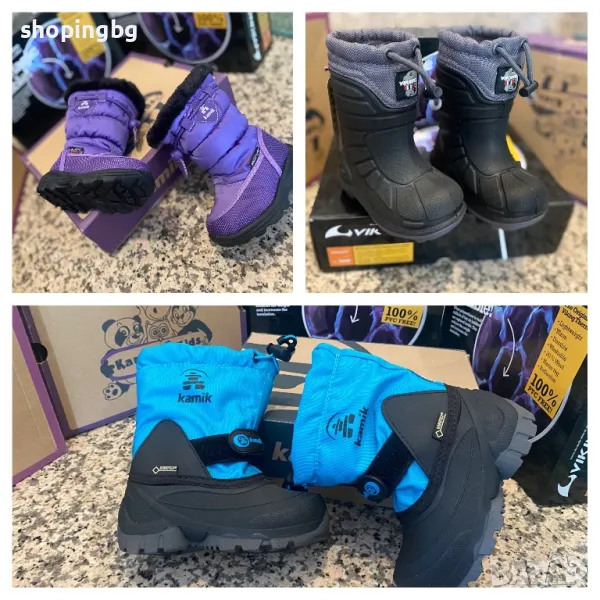 Непромокаеми детски апрески Kamik Viking с велкро лепенки , снимка 1