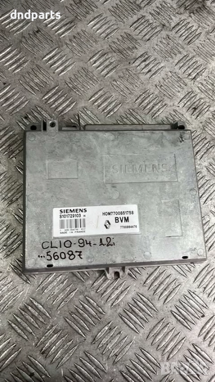 Компютър Renault Clio 1.2i 1994г. S101729103 7700851758 , снимка 1