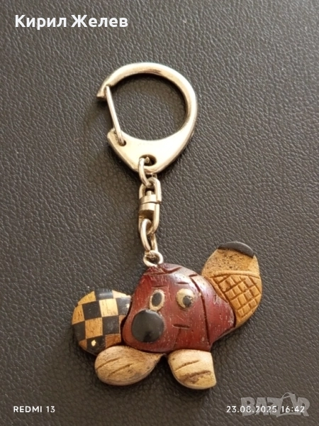 Ключодържател талисман от дърво подходящ аксесоар за раници 23466, снимка 1
