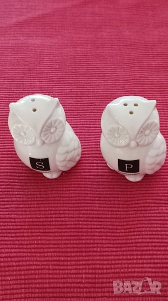  Порцеланови солници,бухалчета., снимка 1