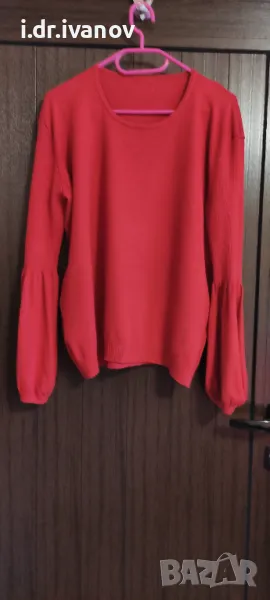 блуза плетиво с ефектни ръкави, снимка 1