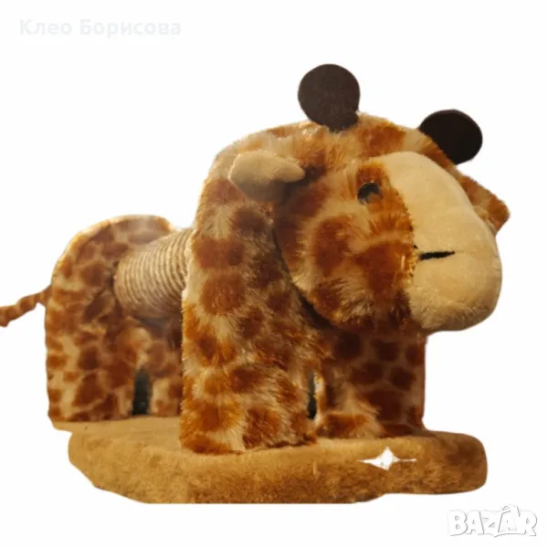 Драскалка за котка във формата на жираф, снимка 1