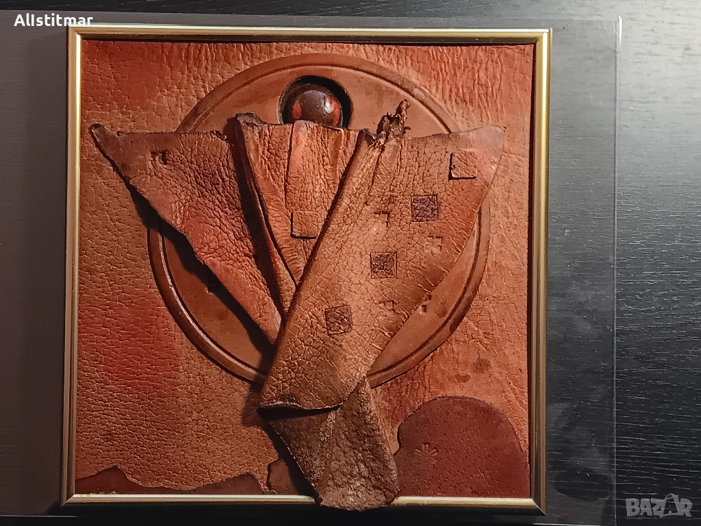 Авторска кожена пластика от изложба, Стилиян Симов, снимка 1