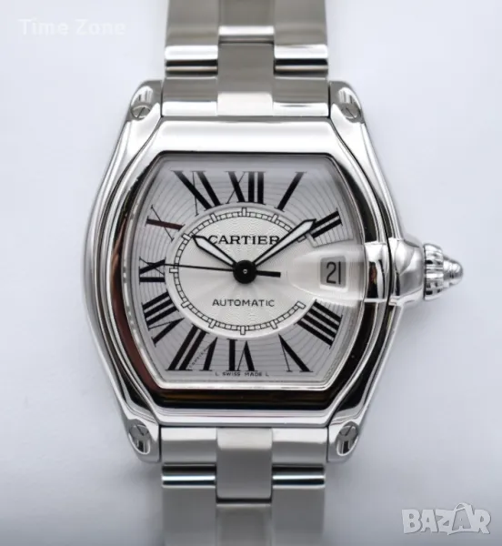 Cartier Roadster 37mm x 44mm Steel White Dial Мъжки / Унисекс, снимка 1
