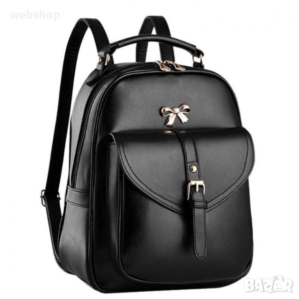Елегантна Дамска раница от еко кожа с регулируема дължина на дръжките, снимка 1