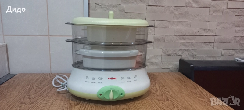Уред за готвене на пара GIRMI 650W, снимка 1