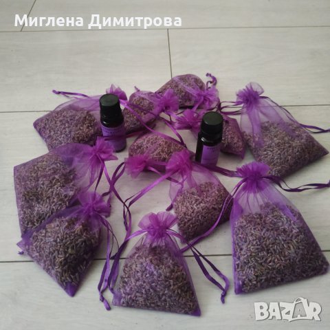 Торбички органза със сух лавандулов цвят 5 гр. и 10 гр., снимка 1