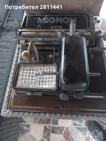 пишеща машина Mignon AEG 1903г., снимка 1