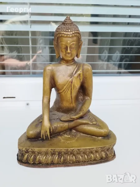 Масивна бронзова статуетка,Буда, снимка 1
