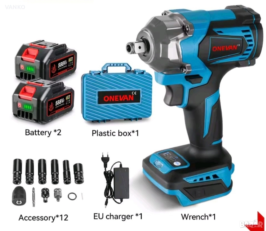 Нов гайковерт Onevan 1200 Nm, снимка 1