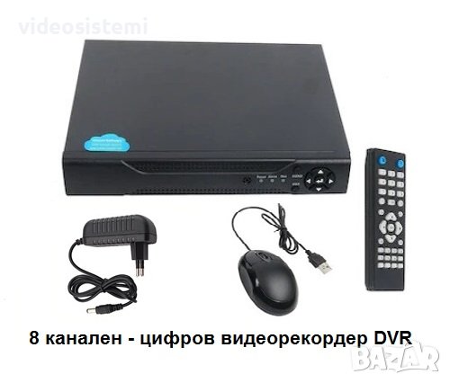 8 канален 8ch H.264 dvr - цифров видеорекордер с Българско меню, снимка 1