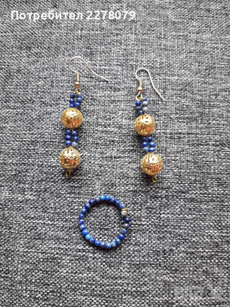 Комплекти бижута от полускъпоценни камъни - ръчна изработка, снимка 1