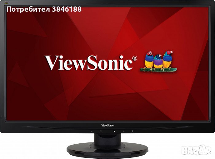 ViewSonic VA2445M-LED, TN панел, Full HD, 5ms, 10 000 000:1, 250cd/m2, снимка 1