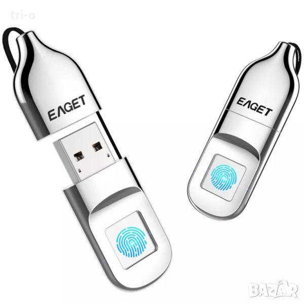 EAGET флаш памет с пръстов отпечатък USB 2.0 64GB, снимка 1