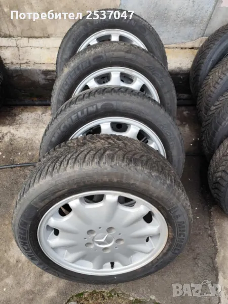 4бр гуми с джанти за MERCEDES A2104010602 215/55R16, снимка 1