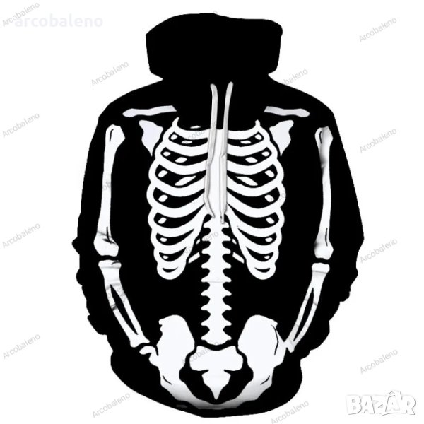 Мъжки суичър с дигитален принт за Halloween , снимка 1
