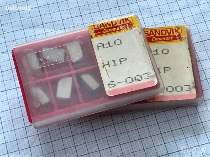 10бр. запояеми твърдосплавни пластини SANDVIK, снимка 1