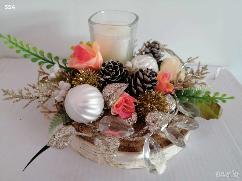 Коледен свещник , снимка 1