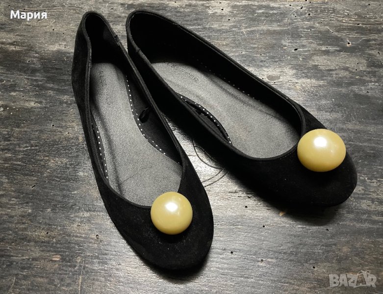 Нови велурени балеринки / пантофки, снимка 1