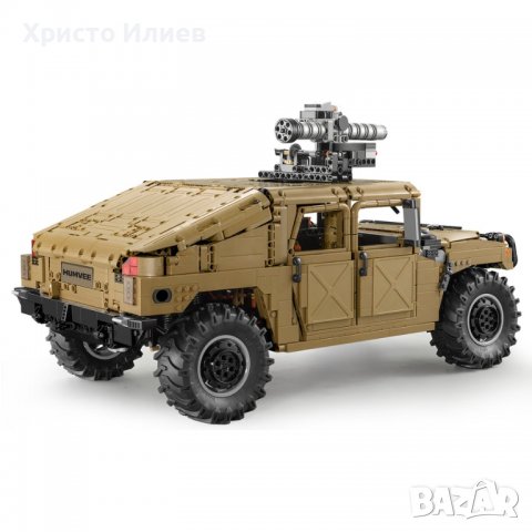 Конструктор Lego CADA Военен Джип Humvee 1:8 Моторизиран 3935ч. 53см, снимка 11 - Конструктори - 39375222