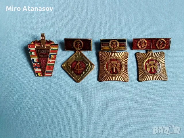 Лот 3 медала и значка DDR, снимка 4 - Антикварни и старинни предмети - 56247852
