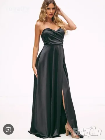 Официална дълга черна рокля, снимка 2 - Рокли - 50071914