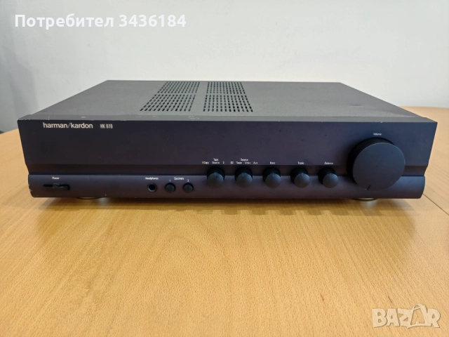 Качествено изграден стерео усилвател HARMAN KARDON HK-610, снимка 2 - Ресийвъри, усилватели, смесителни пултове - 52031908