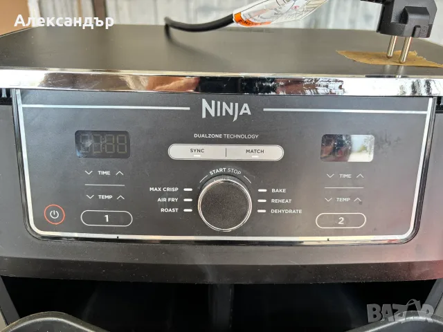 AIR FRYER NINJA AF400EU MAX DOUBLE BASKET, снимка 3 - Фритюрници - 56255711