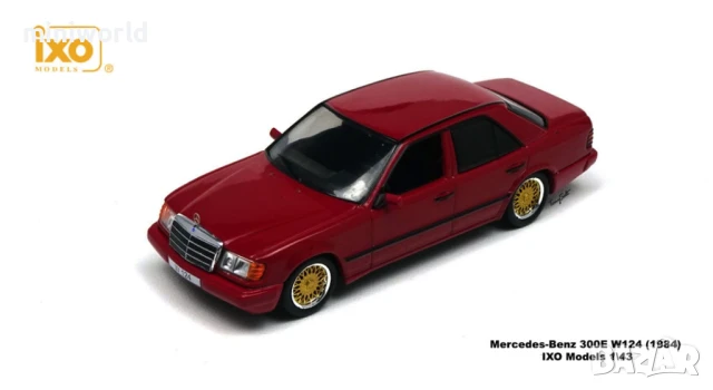 Mercedes-Benz 300E W124 1984 - мащаб 1:43 на IXO models моделът е нов в PVC дисплей-кейс, снимка 12 - Колекции - 50011604